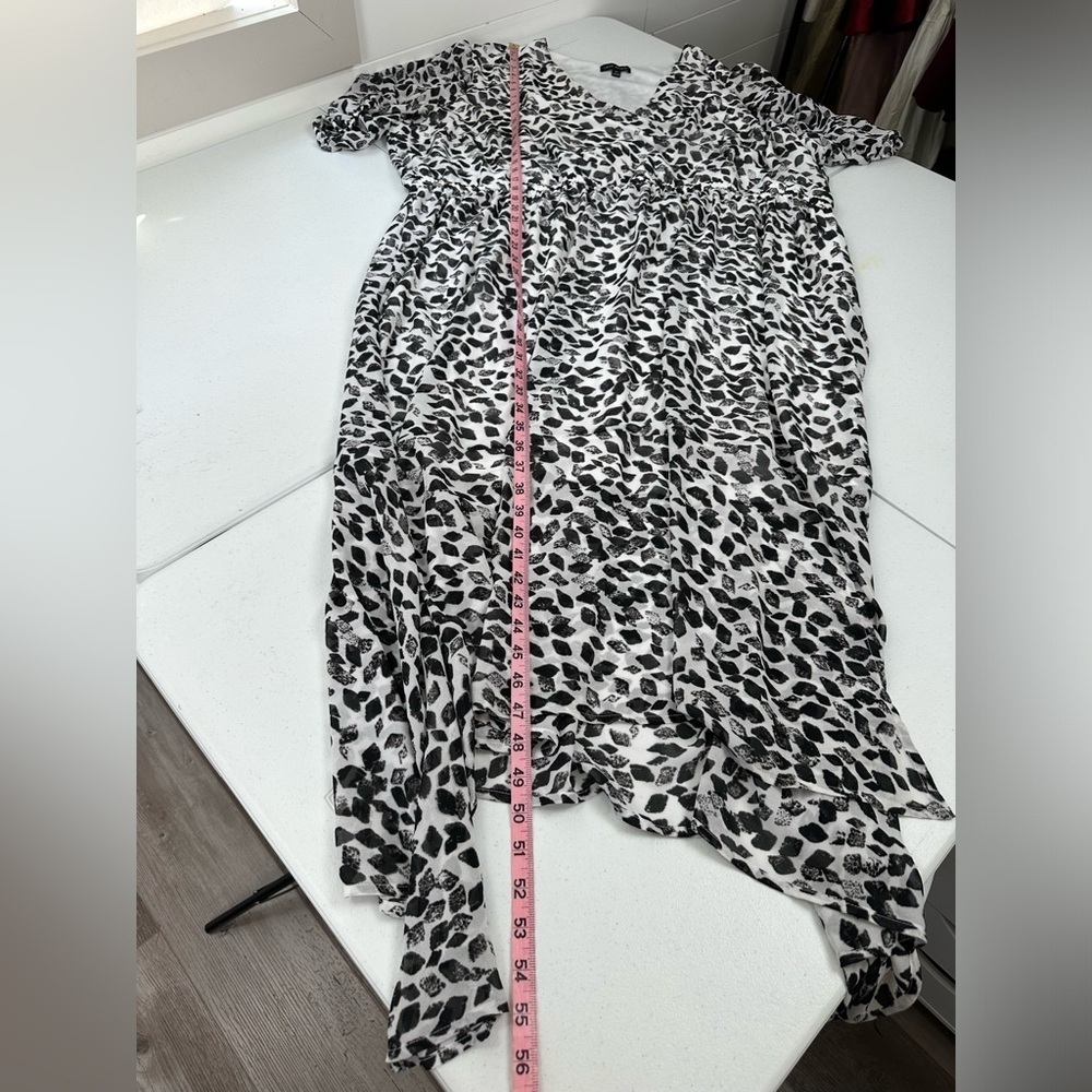 Lane Bryant Brushstroke Crossover High-Low Maxi Dress - Picture 9 of 15